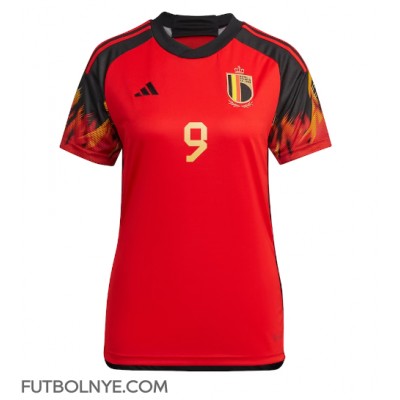 Camiseta Bélgica Romelu Lukaku #9 Primera Equipación para mujer Mundial 2022 manga corta